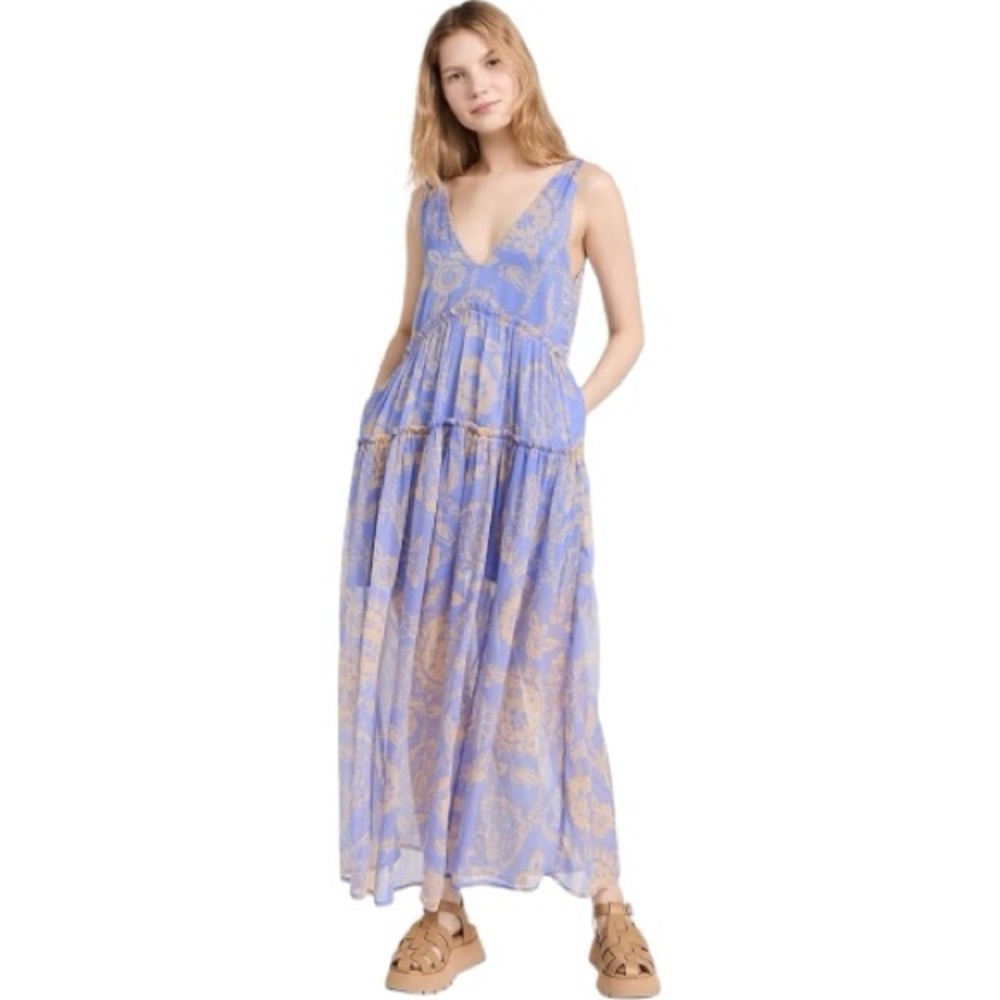 FP Julianna Maxi in Bluebell Floral Print – Size S – Excellent Used